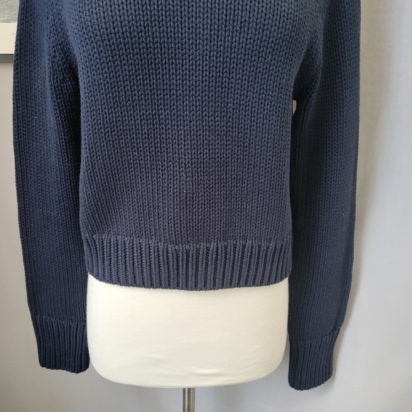 Women's Navy Sweater - Picture 10 of 16